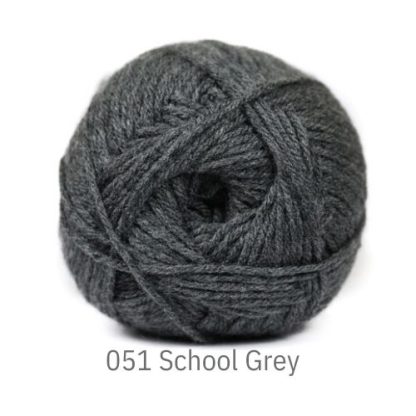 Charity Double Knit - School Grey